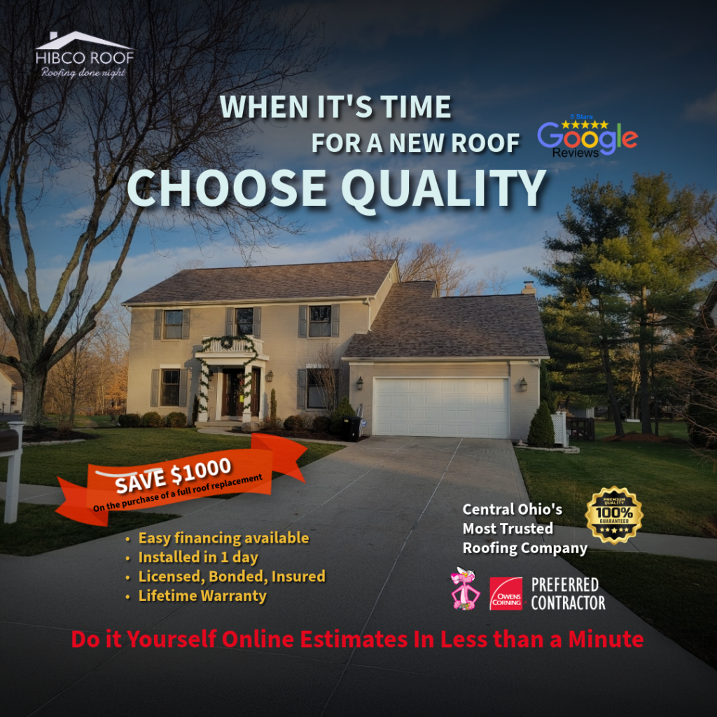 When its time for a new roof replacement, choose quality with an Owens Corning Total Protection Roofing system from Columbus Ohio's most trusted roofing company.
